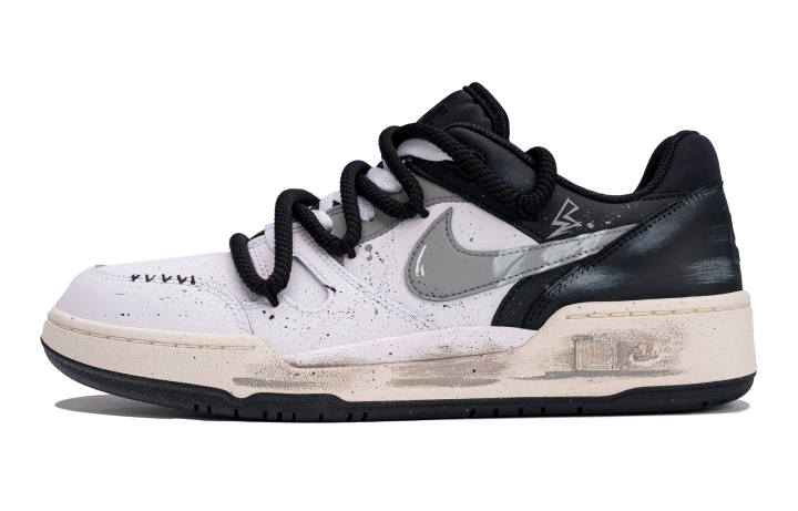 Nike Nike Full Force Abrasion Resistant Abrasion Resistant Low top Skateboard Shoes Unisex Black
