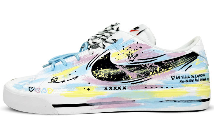 Nike Nike Court Legacy Low top Skateboard Shoes Unisex Pink Blue