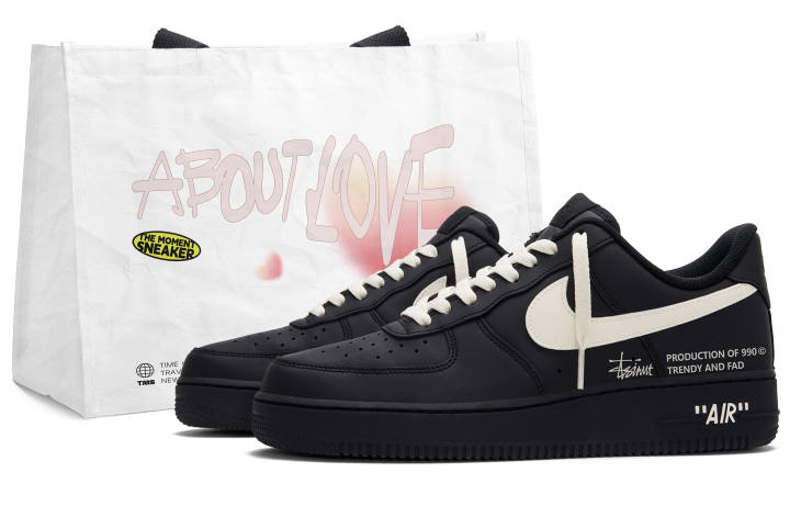 Nike Nike Air Force 1 Pixel Storm Low top Skateboard Shoes Women's Black White
