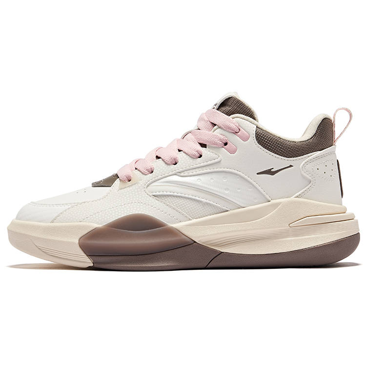 Erke Conqueror 2 Thermal Slip Resistant High top Skateboard Shoes Women's Microcrystal White Brownstone