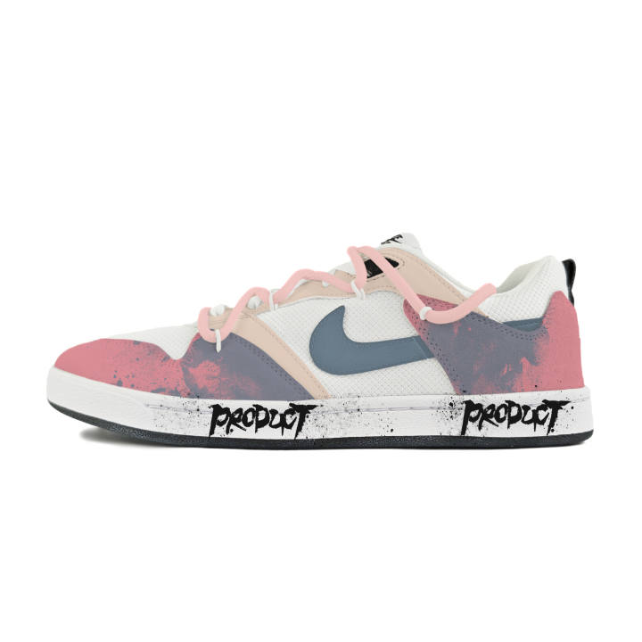 Nike Nike SB Alleyoop Abrasion Resistant Low top Skateboard Shoes Men's White Blue Pink