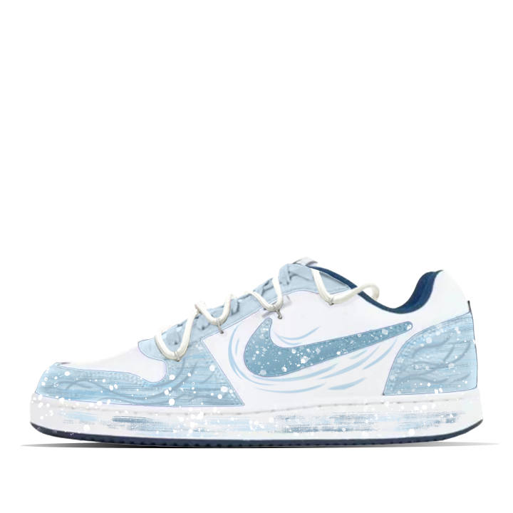Nike Nike EBERNON Tide Shadow Cushioning Quick Dry Cushioning Quick Dry Low top Skateboard Shoes Men's Blue White
