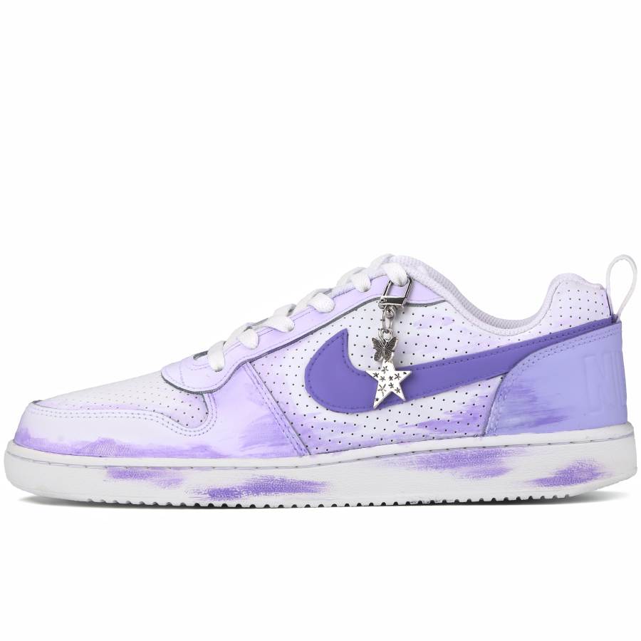 Nike Nike Court Borough Slip Resistant Abrasion Resistant Low top Skateboard Shoes Men's Violet