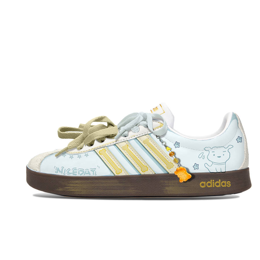 Adidas Neo VL Court 2.0 Low top Skateboard Shoes Unisex Blue Brown
