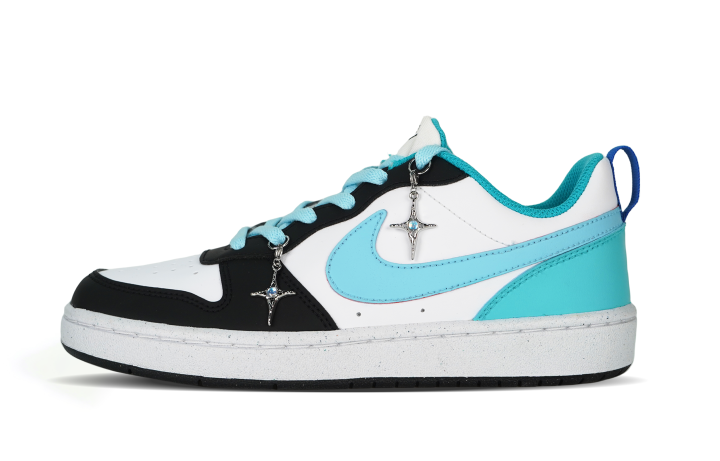 Nike Nike Court Borough Low top Skateboard Shoes GS White Blue