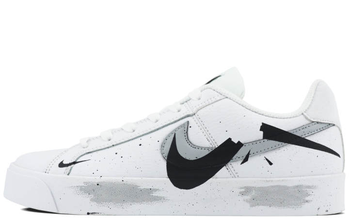 Nike Nike Court Royale Slip Resistant, Abrasion Resistant, Lightweight Low top Skateboard Shoes Unisex Black White
