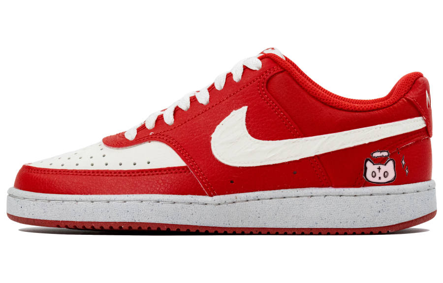 Nike Nike Court Vision Abrasion Resistant Abrasion Resistant Low top Skateboard Shoes Women's Red White