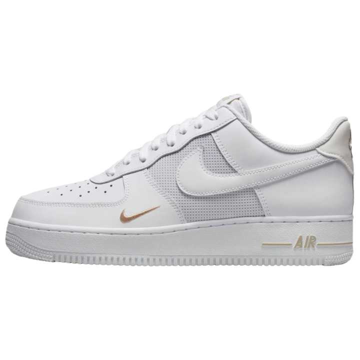Nike Nike Air Force 1 Breathable Low top Skateboard Shoes Unisex White