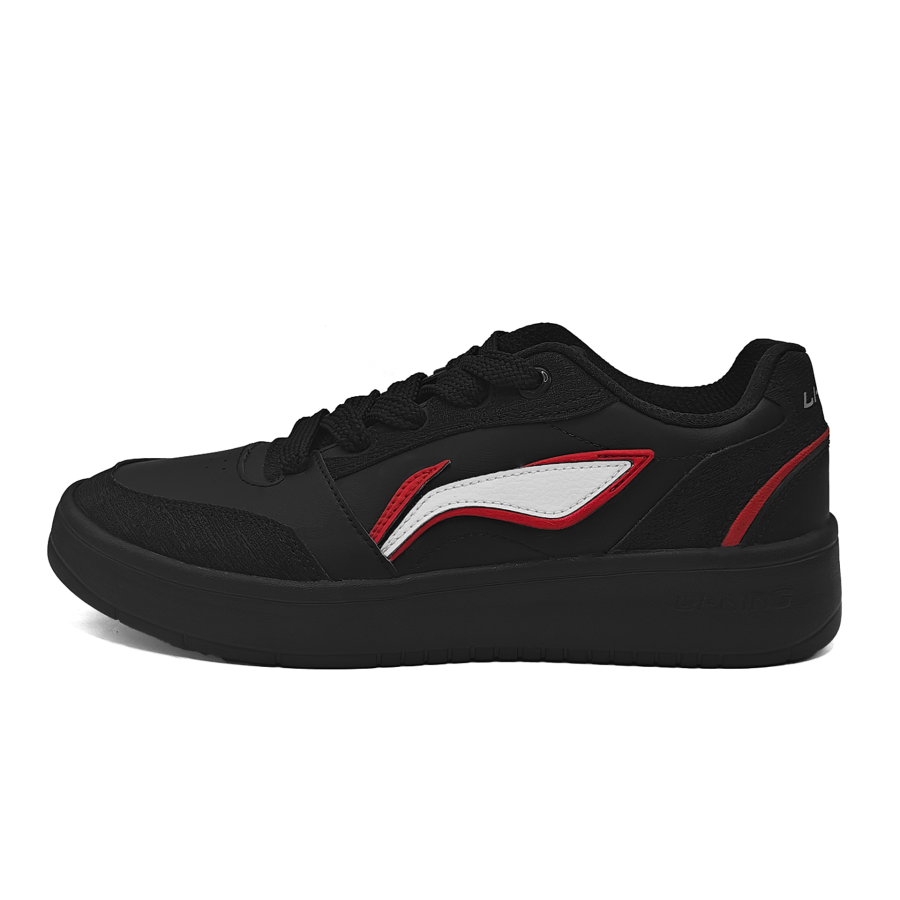 Li-Ning Li Ning Sycee Slip Resistant, Abrasion Resistant, Lightweight Low top Skateboard Shoes Men's Black Red White