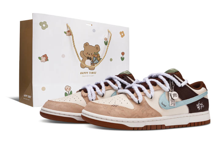 Nike Nike Dunk Wilderness Slip Resistant Abrasion Resistant Low top Skateboard Shoes Unisex Brown