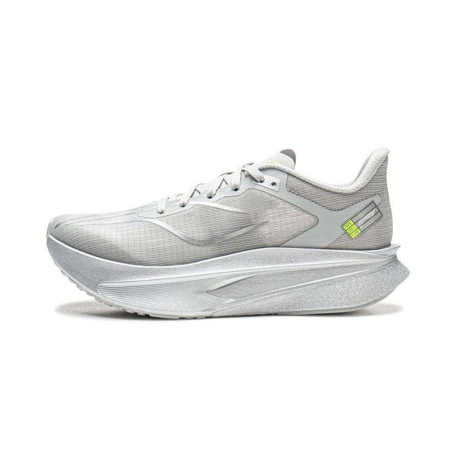 Li-Ning Li Ning Feidian 6 Challenger Breathable Low top Carbon Plate Running Shoes Women's Calm Gray