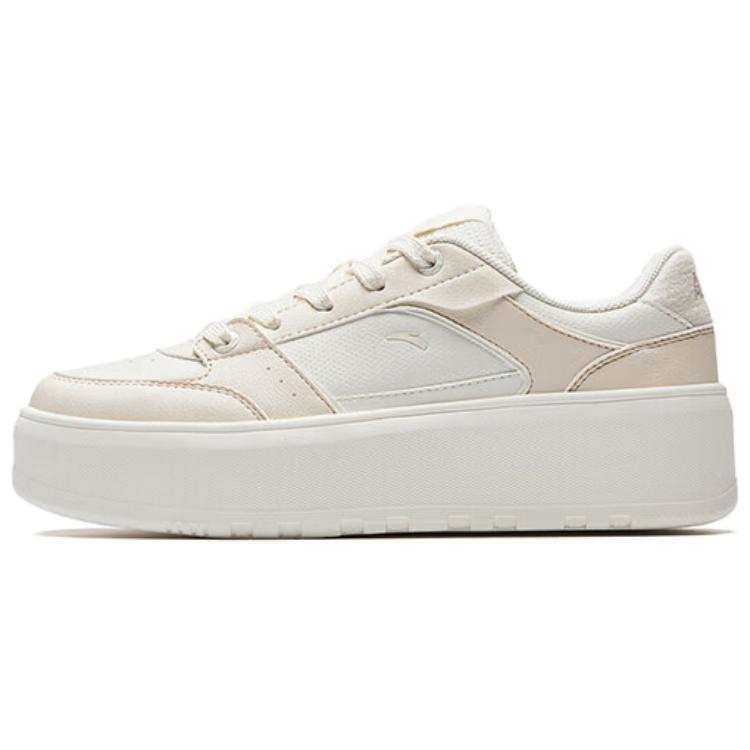 Anta Jelly 3 Abrasion Resistant Height Increasing Low top Skateboard Shoes Women's White Pink