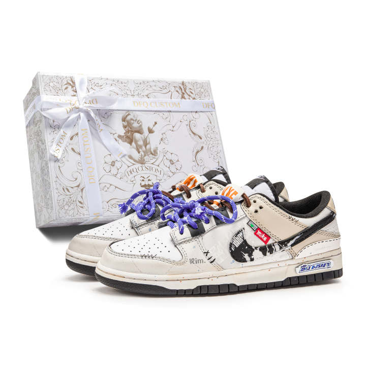Nike Nike Dunk Box, Western Moment Cushioning Abrasion Resistant Cushioning, Wear Resistant Low top Skateboard Shoes Unisex