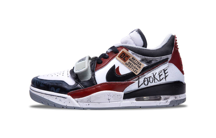 Jordan Jordan Legacy 312 Dark Shadow Flame Abrasion Resistant Abrasion Resistant Low top Skateboard Shoes Men's Black Brown