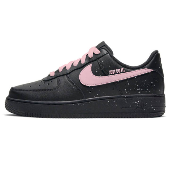 Nike Nike Air Force 1 Black Warrior Minimalist Style Abrasion Resistant Low top Skateboard Shoes Unisex Pink