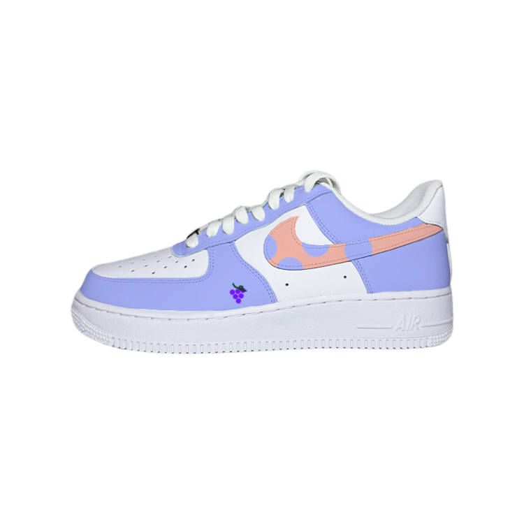 Nike Nike Air Force 1 Grape Vine Low top Skateboard Shoes Unisex White Pink Purple