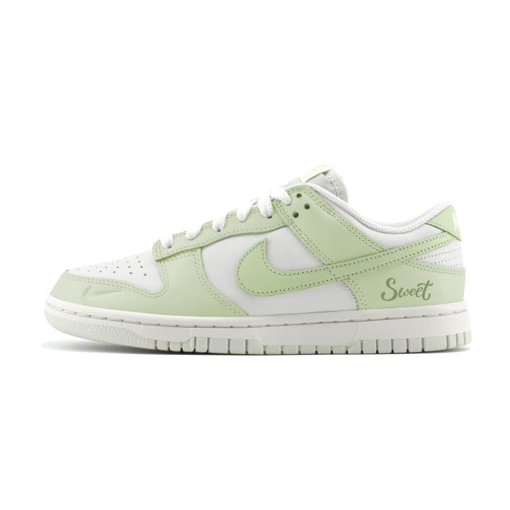 Nike Nike Dunk LOW Sweet Abrasion Resistant Abrasion Resistant Low top Skateboard Shoes Unisex White Green