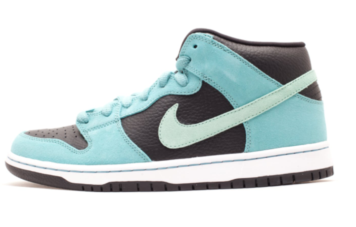 Nike Nike Dunk SB Sea Crystal Mid top Skateboard Shoes Men's Black Blue