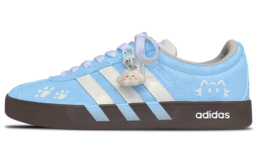 Adidas Adidas VL COURT 2.0 Low top Skateboard Shoes Unisex Sky Blue