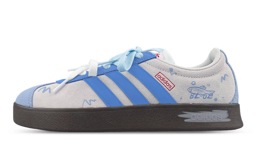 Adidas Adidas VL COURT 2.0 Low top Skateboard Shoes Unisex Gray Blue