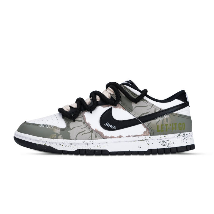 Nike Nike Dunk Rainforest Adventures Low top Skateboard Shoes Men's White Green