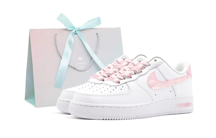 Nike Nike Air Force 1 Peach Clouds Coverage Thermal Cushioning Abrasion Resistant