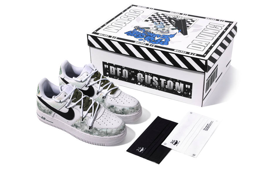 Nike Nike Air Force 1 Low Abrasion Resistant Abrasion Resistant Low top Skateboard Shoes Women's Gray Green