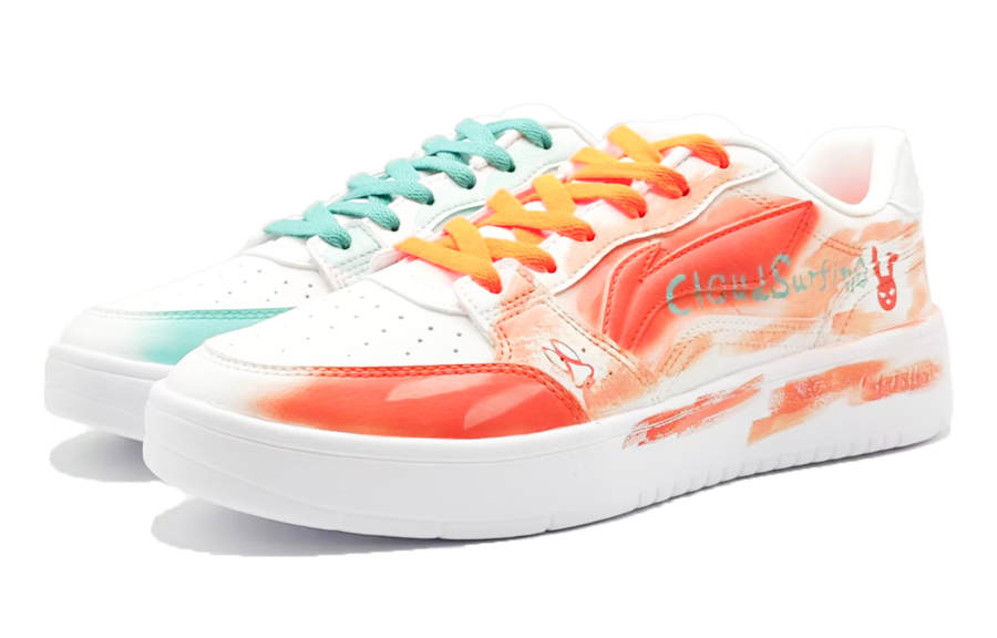 Li-Ning Li Ning Sycee Skateboard Shoes Men's Low Top Orange/Blue
