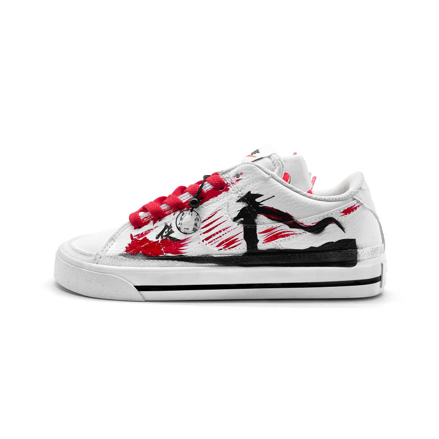 Nike Nike Court Royale Swordsman's Journey Cushioning Low top Skateboard Shoes Unisex White Black