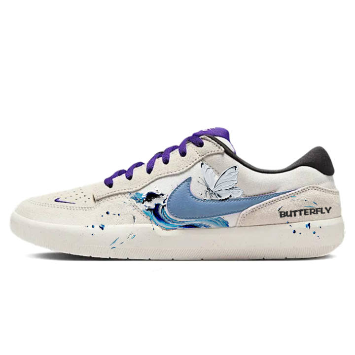 Nike Nike SB Force 58 Skateboard Shoes Unisex Low Top Gray/White