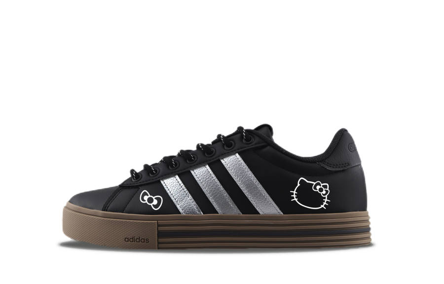 Adidas Adidas Daily 4.0 Wear resistant And Lightweight Low top Skateboard Shoes Unisex Black Silver