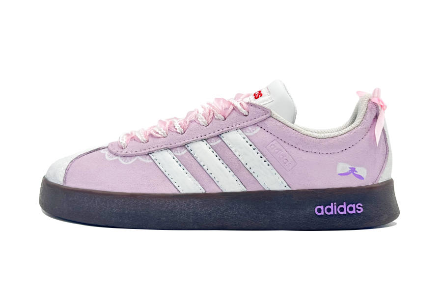 Adidas Adidas VL COURT 2.0 Lifestyle Purple Dream Sheer Yarn Abrasion Resistant Abrasion Resistant Low top Skateboard Shoes