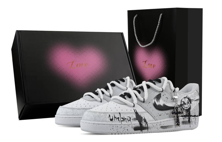 Nike Nike Smiling Face Overflowing, Heart Box Abrasion Resistant Low top Skateboard Shoes Men's