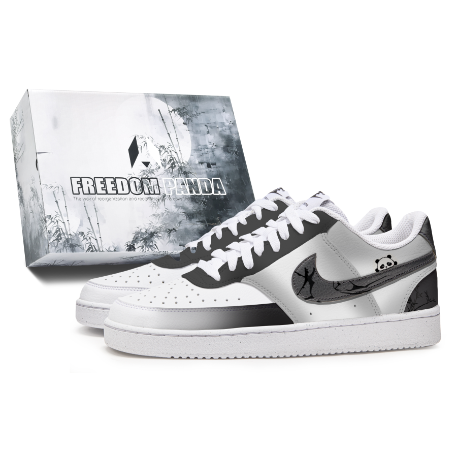 Nike Nike Court Vision 1 Skateboard Shoes Men's Low Top Black/White