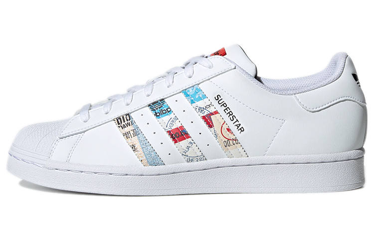Adidas Originals Superstar Shoes 'White Multi Color'