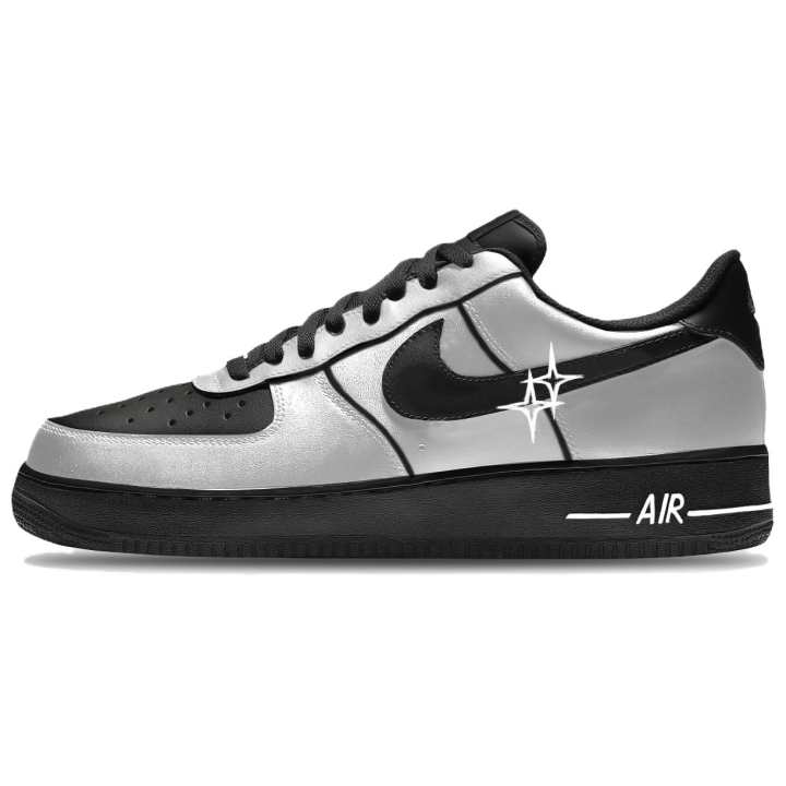 Nike Nike Air Force 1 Skateboard Shoes Unisex Low Top Black/Silver
