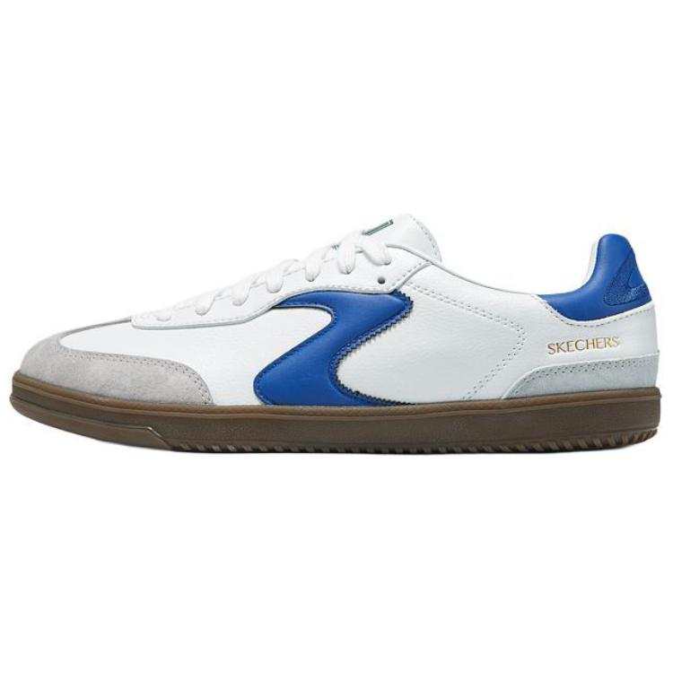 Skechers Hotshot Abrasion Resistant Abrasion Resistant Low top Skateboard Shoes Men's White Blue