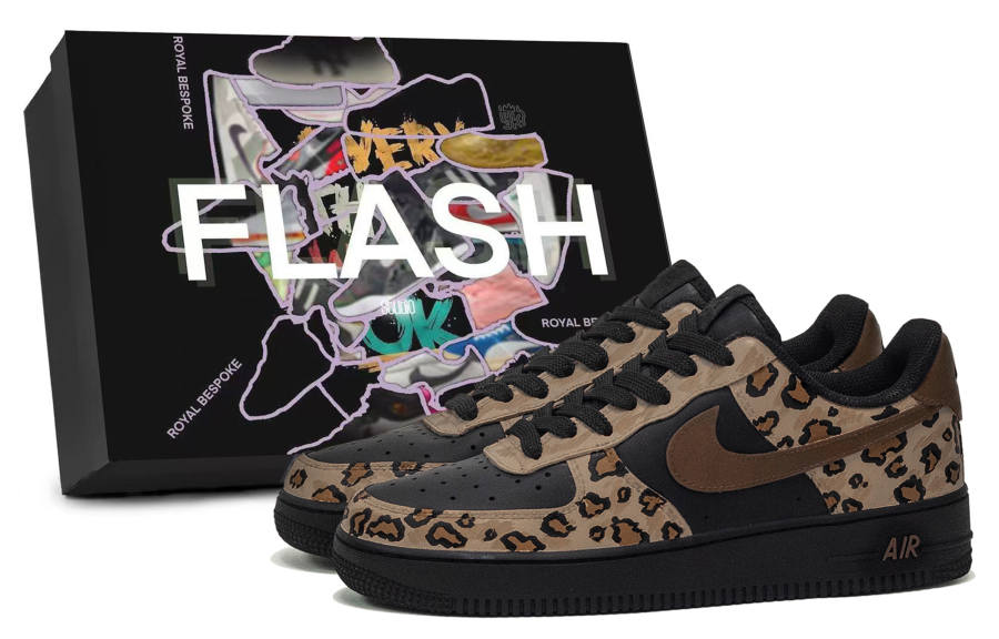 Nike Nike Air Force 1 Leopard Sister, Box Included Abrasion Resistant Abrasion Resistant Low top Skateboard Shoes Women's