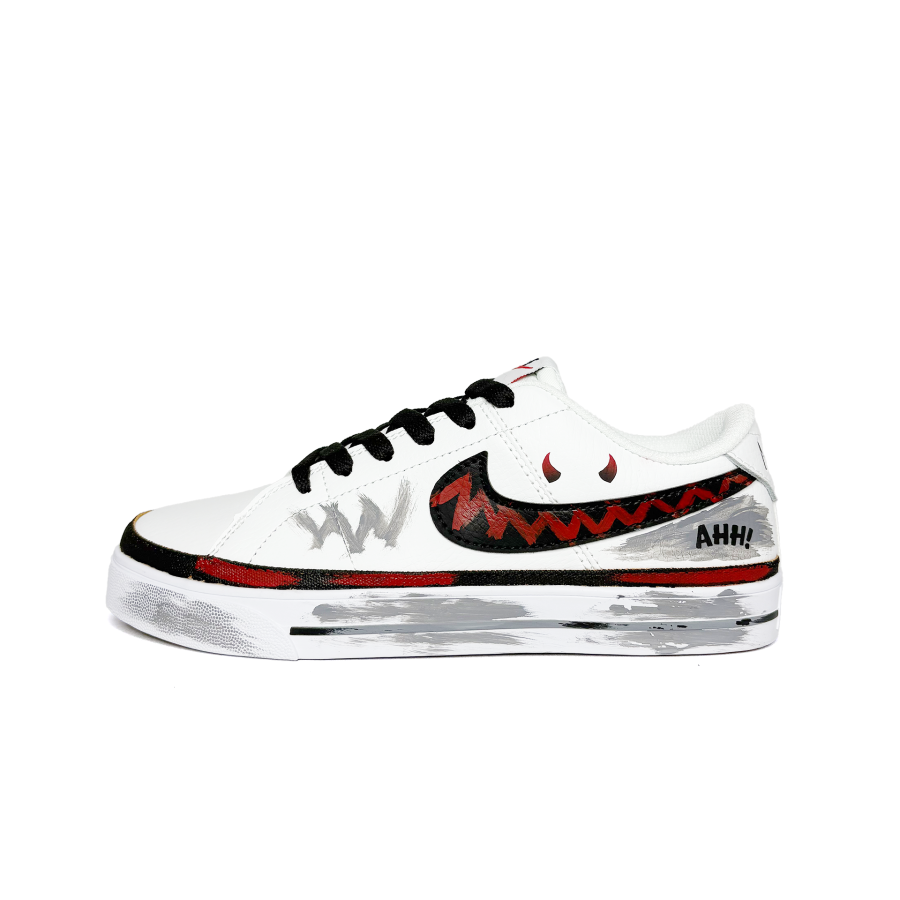 Nike Nike Court Legacy Individual Hand Drawn Abrasion Resistant Lightweight Wear resistant And Lightweight Low top