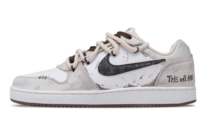 Nike Nike EBERNON Abrasion Resistant Low top Skateboard Shoes Men's Gray