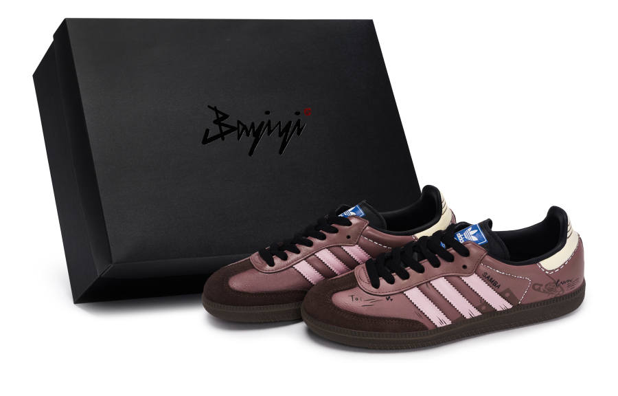 Adidas Originals SAMBA OG 811 Manufacturing, Heartfelt Post It, Special Shoe Box Low top Skateboard Shoes Unisex
