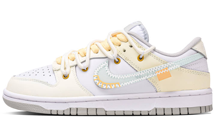 Nike Nike Dunk Lemon Scent Synthetic Leather Abrasion Resistant Abrasion Resistant Low top Skateboard Shoes Women's