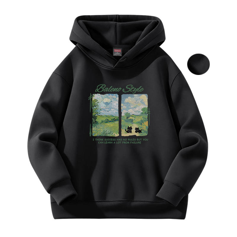 BALENO Sweatshirts Unisex Hooded Thickened Heavyweight
