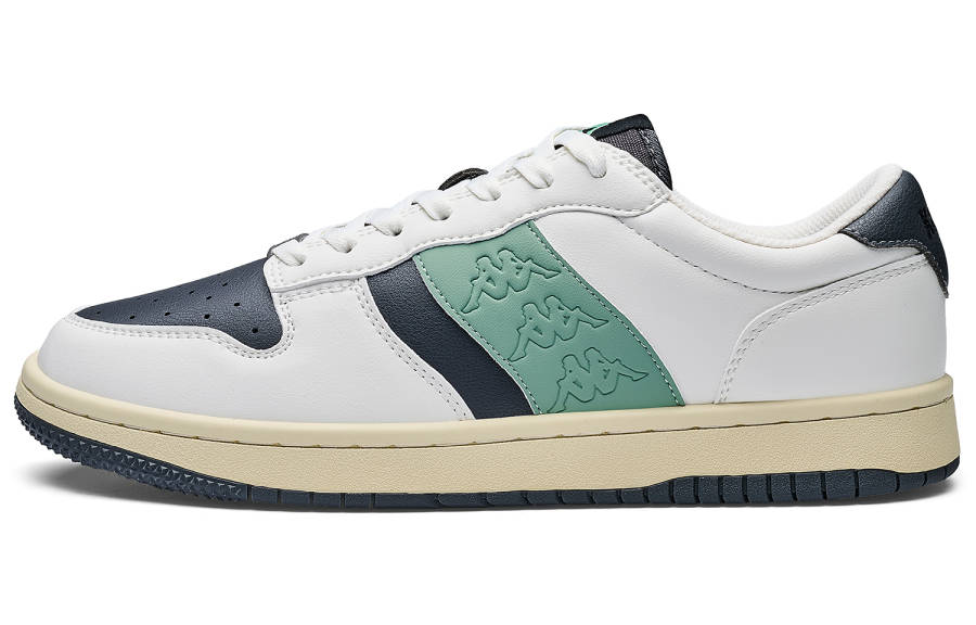 Kappa Slip Resistant Abrasion Resistant Low top Skateboard Shoes Unisex Jade Green