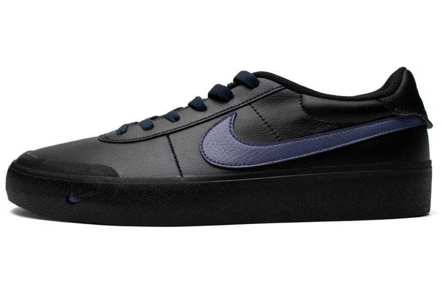 Nike Nike Court Shot Navy Blue Leather Slip Resistant Cushioning Slip Resistant Cushioning Low top Skateboard Shoes Men's