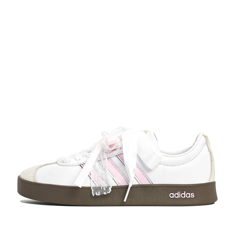 Adidas Adidas VL COURT 2.0 Fresh Look Girlish Low top Skateboard Shoes Unisex Pink White