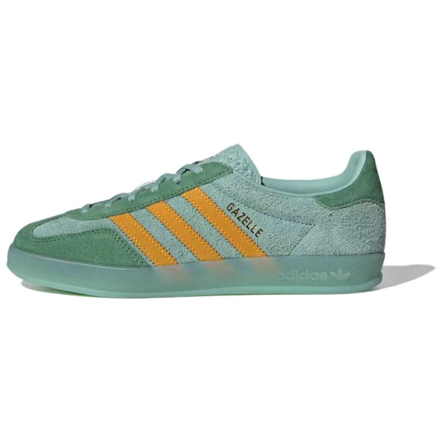 Adidas Originals Gazelle Wmns Adidas Originals Indoor 'Hazy Green Crew Yellow' Women's