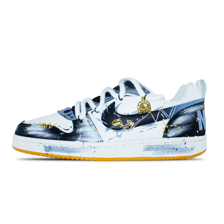 Nike Nike Court Borough Blues Ruins, Anxious Void Abrasion Resistant, Lightweight, And Breathable Low top Skateboard Shoes