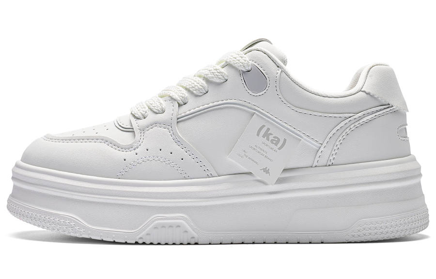Kappa Intercity Commute Back to Back Slip Resistant Abrasion Resistant Low top Skateboard Shoes Women's White