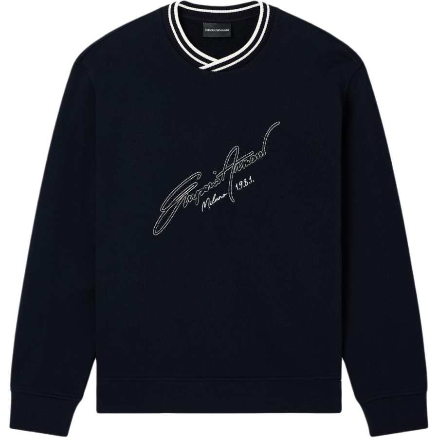 Emporio Armani logo-embroidered sweatshirt